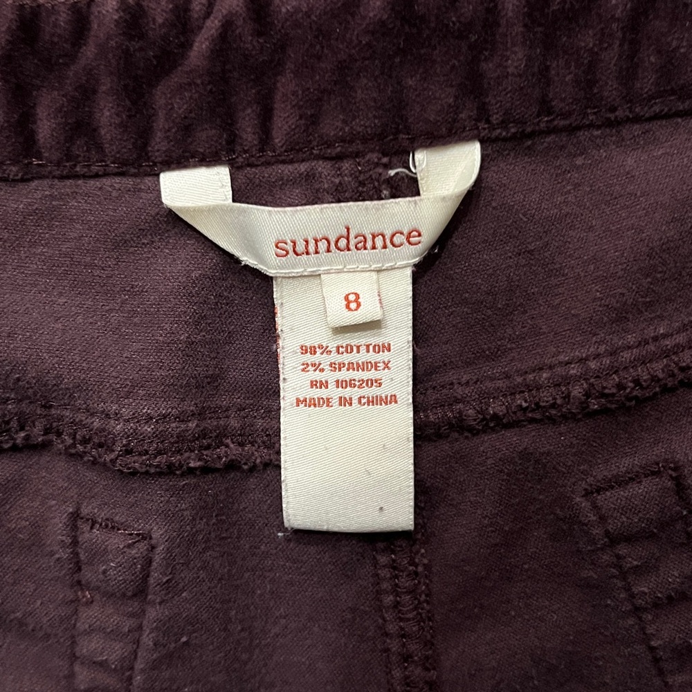 Deep Burgandy Velvet Jeans from Sundance - Picture 2 of 4